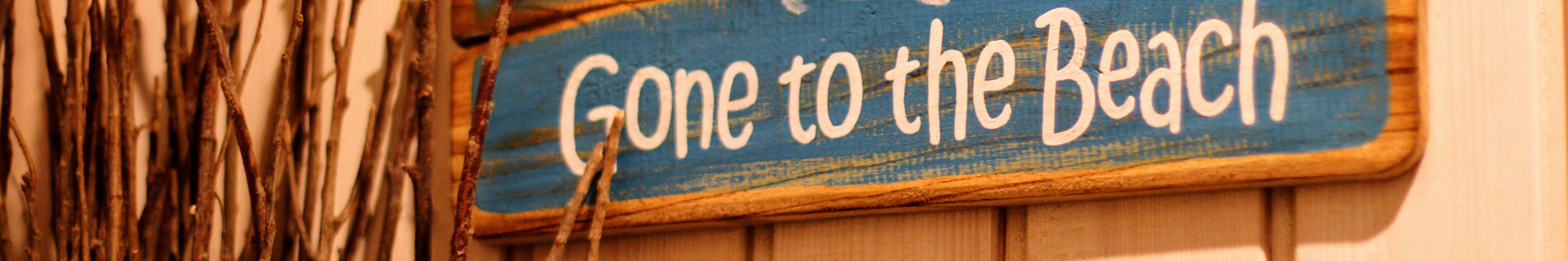 Header gont to the beach